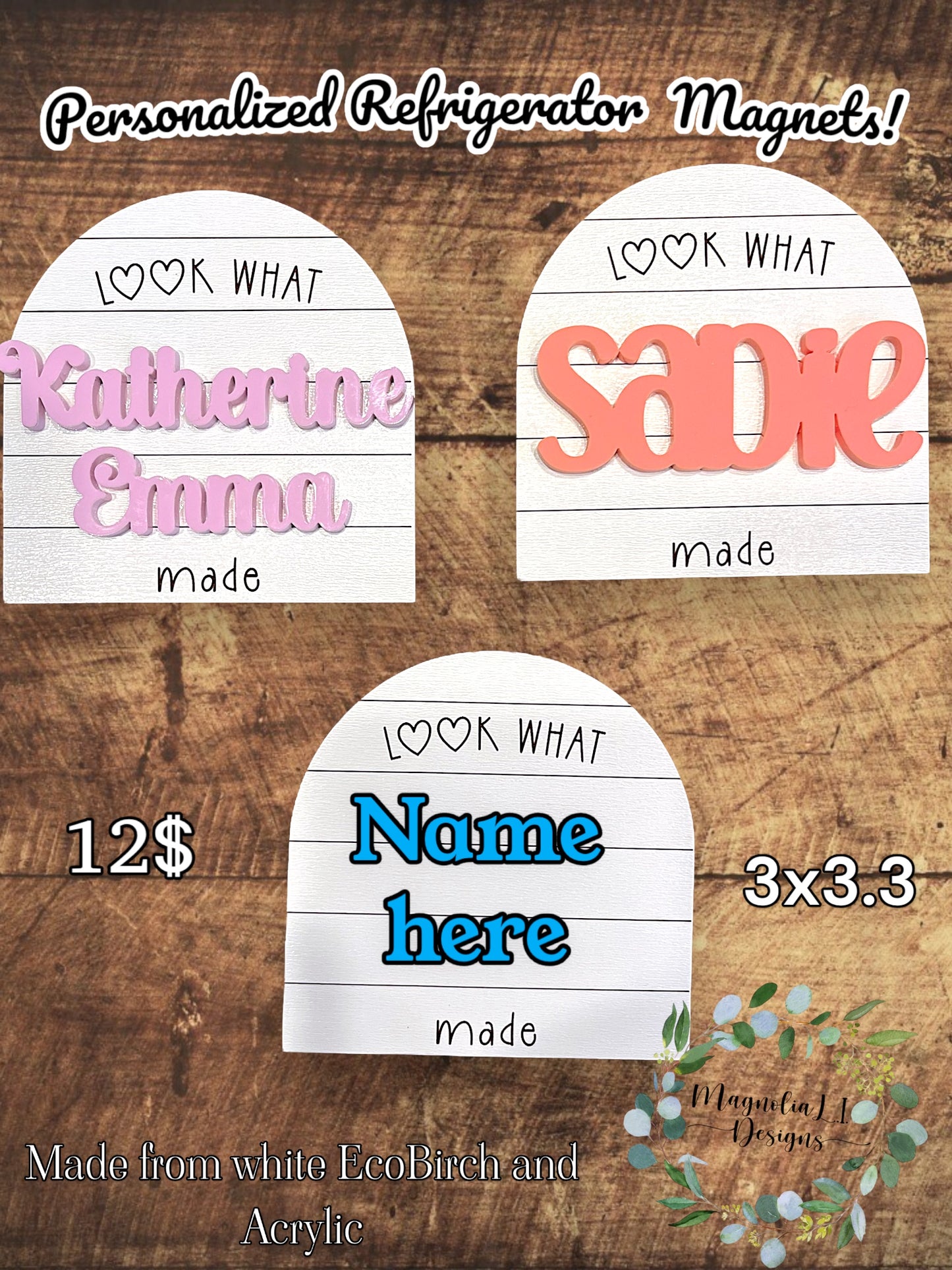 Child’s Artwork Refrigerator Magnet