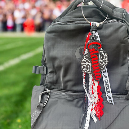 Bag Accessory Keychain with Ribbon