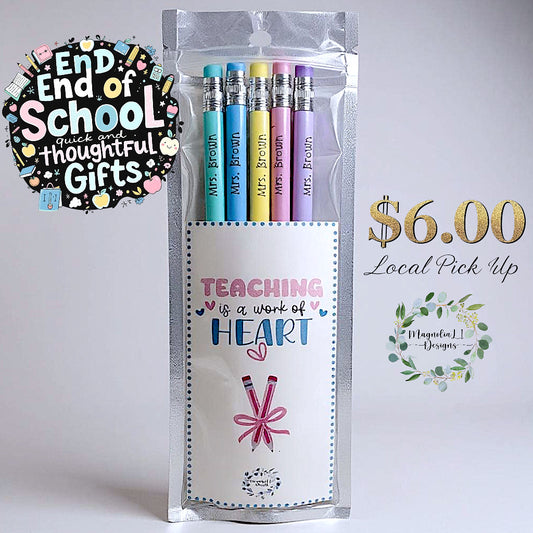 Personalized Engraved Name #2 Pencils