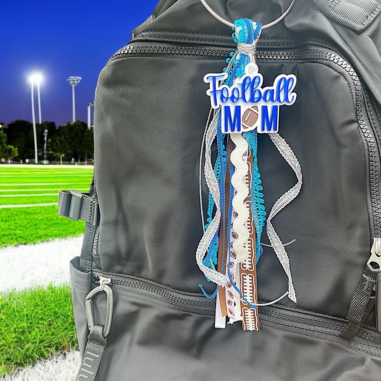 Bag Accessory Keychain with Ribbon