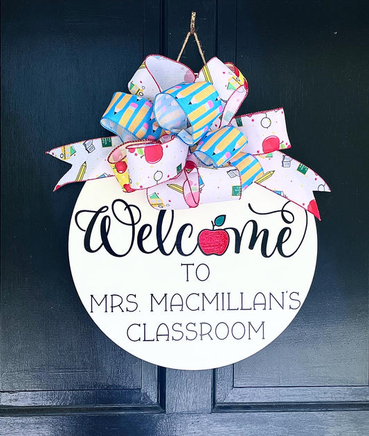 16x16 Welcome to Classroom Sign