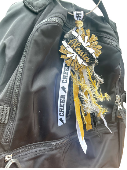 Bag Accessory Keychain with Ribbon