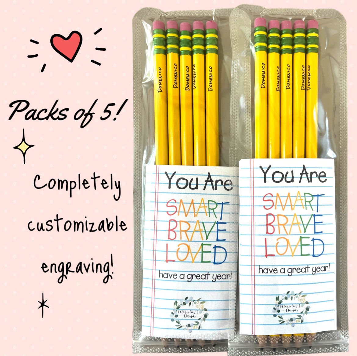 Personalized Engraved Name #2 Pencils