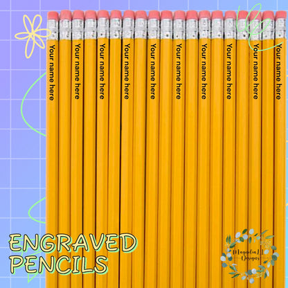 Personalized Engraved Name #2 Pencils