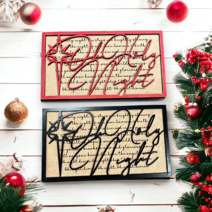 🎄 10x6 Two Layered Christmas Sign