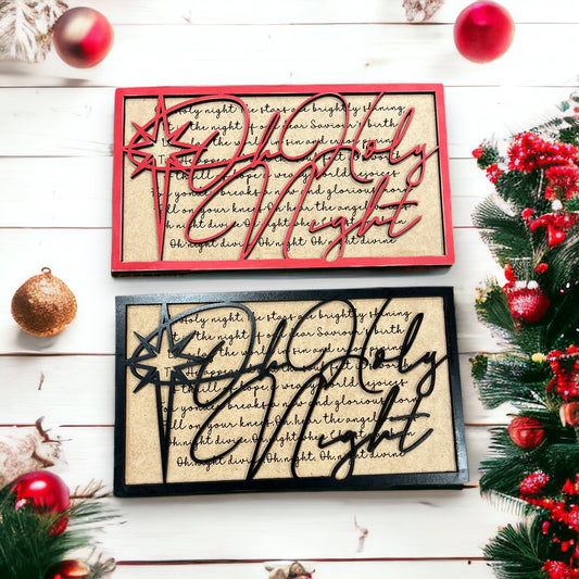 🎄 10x6 Two Layered Christmas Sign