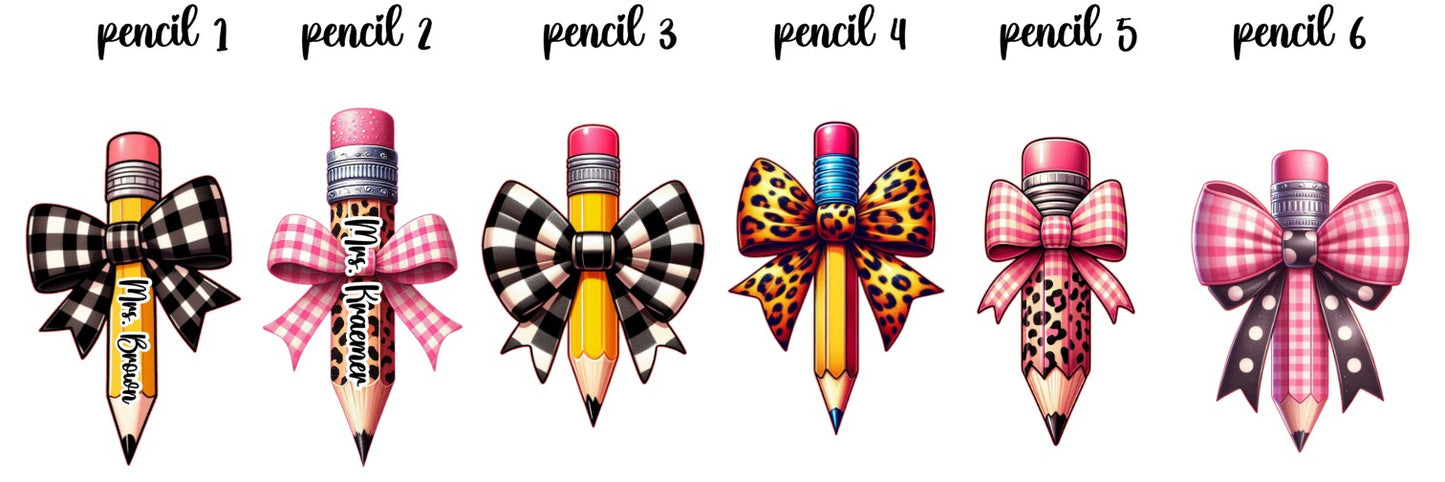 Personalized Teacher Pencil Ornament