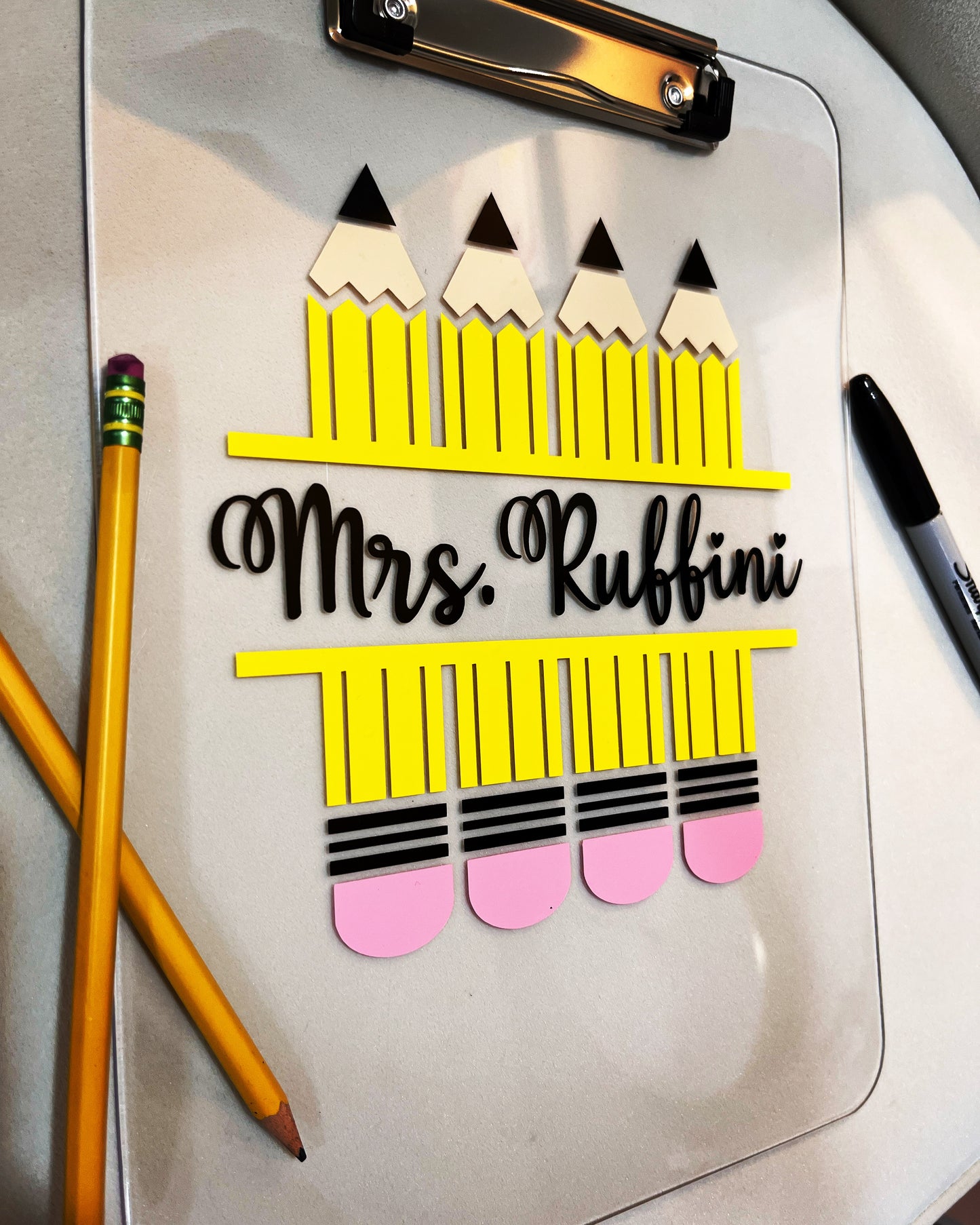 Personalized Acrylic Clipboard