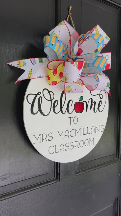 16x16 Welcome to Classroom Sign