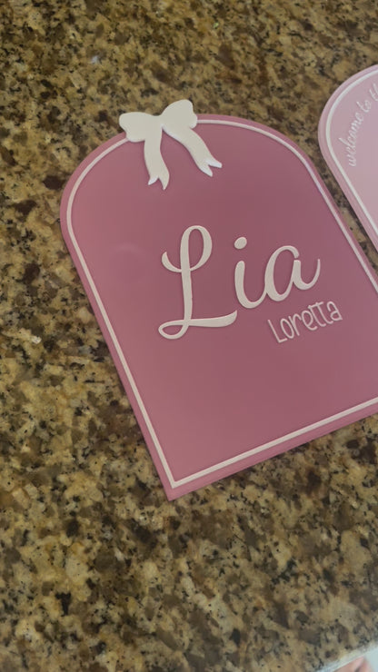 Birth Announcement Keepsake