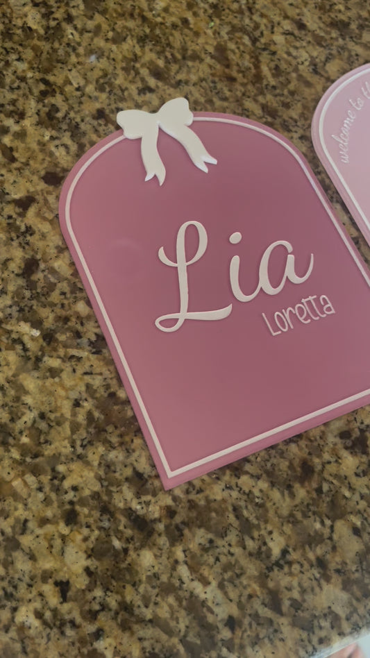 Birth Announcement Keepsake